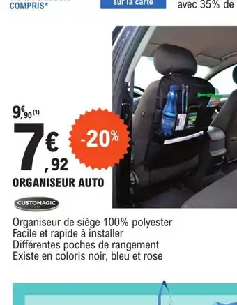 ORGANISEUR AUTO