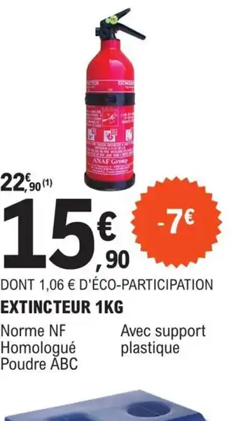 E.Leclerc L'Auto DONT 1,06 € D'ÉCO-PARTICIPATION EXTINCTEUR 1KG offre