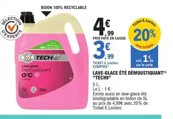 E.Leclerc L'Auto LAVE-GLACE ÉTÉ DÉMOUSTIQUANT(¹) offre