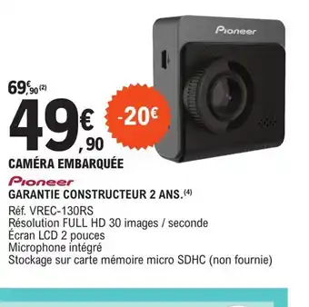 E.Leclerc L'Auto CAMÉRA EMBARQUÉE Pioneer offre