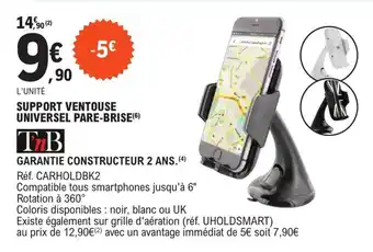 E.Leclerc L'Auto SUPPORT VENTOUSE UNIVERSEL PARE-BRISE(6) offre