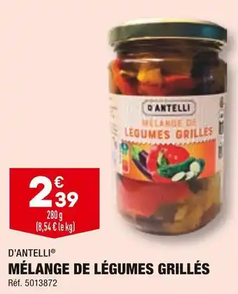 ALDI D’antelli mélange de légumes grillés offre