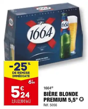 ALDI 1664 bière blonde premium 5,5° offre