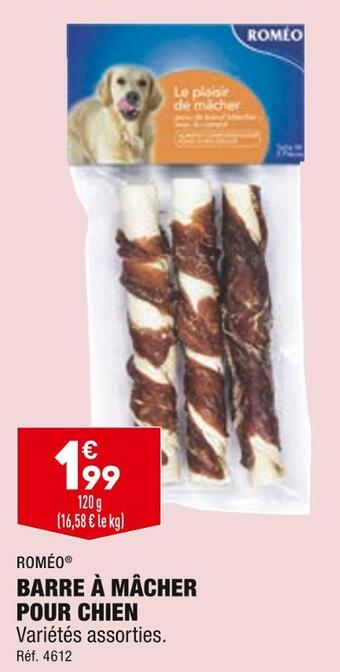ALDI Roméo barre à mâcher pour chien offre