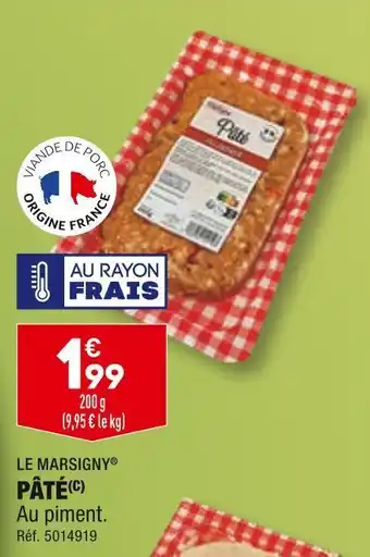 ALDI Le marsigny pâté offre