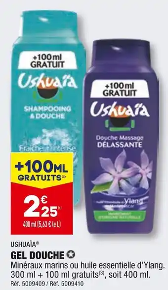 ALDI Ushuaïa gel douche offre