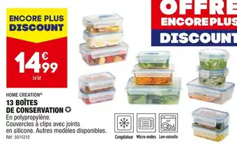 ALDI Home creation 13 boîtes de conservation offre