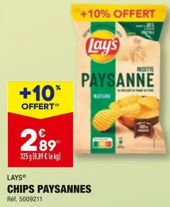 ALDI Lays chips paysannes offre