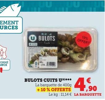 Super U Bulots cuits u offre