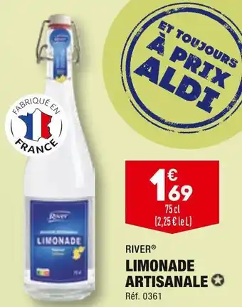 ALDI River limonade artisanale offre