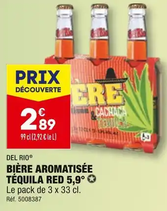 ALDI Del rio bière aromatisée téquila red 5,9° offre