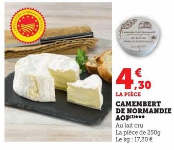 U Express Camembert de normandie aop offre