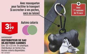 Supercrack distributeur de sac déjections canines