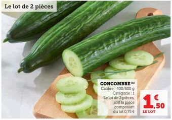 U Express Concombre offre