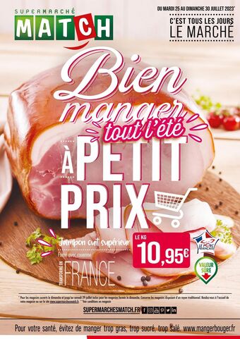Match Jambon cuit supérieur offre