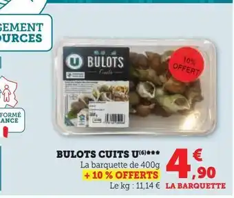 U Express Bulots cuits u offre