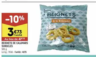 Leader Price BEIGNETS DE CALAMARS SURGELES offre