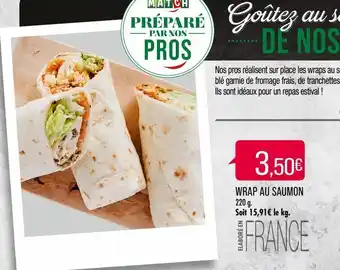 Match Wrap au saumon offre