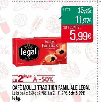 Match Café moulu tradition familiali legal offre