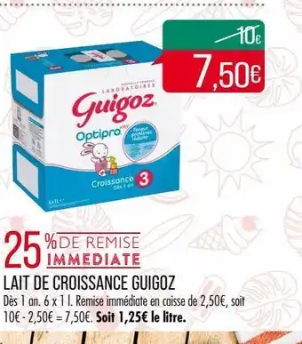 Match Lait de croissance guigoz offre