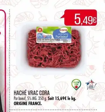 Match Hache vrac cora offre