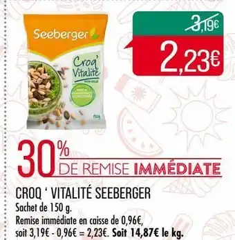 Match Croq`vitalité seeberger offre