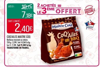 Match Coq`ailes maître coq offre