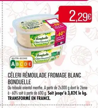Match Céleri rémoulade fromage blanc bonduelle offre