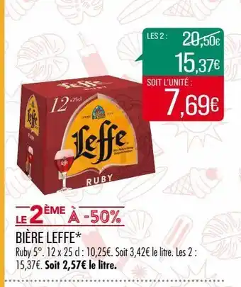 Match Bière leffe offre