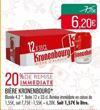 Match Bière kronenbourg offre