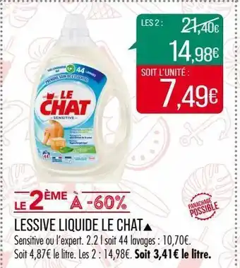 Match Lessive liquide le chat offre
