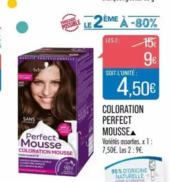 Match Coloration perfect mousse offre