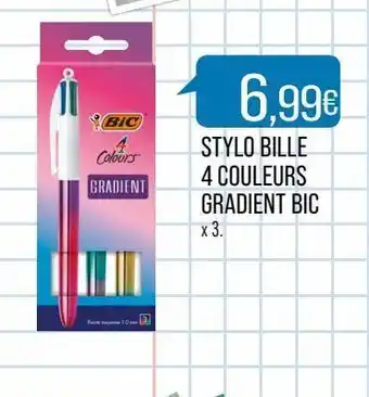Match Stylo bille 4 couleurs gradient bic offre