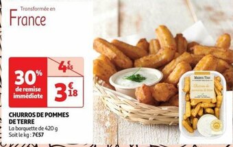 Auchan CHURROS DE POMMES DE TERRE offre