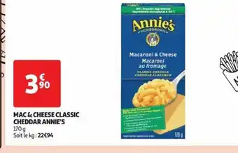 Auchan MAC & CHEESE CLASSIC CHEDDAR ANNIE'S offre