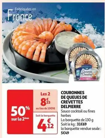 COURONNES DE QUEUES DE CREVETTES DELPIERRE