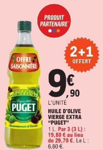 E.Leclerc HUILE D'OLIVE VIERGE EXTRA "PUGET" offre