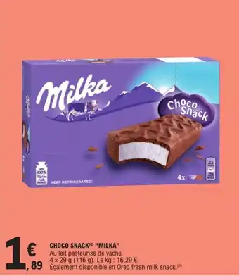 E.Leclerc CHOCO SNACK(4) "MILKA" offre