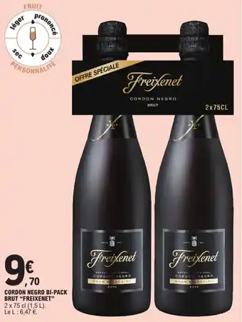 E.Leclerc CORDON NEGRO BI-PACK BRUT "FREIXENET" offre