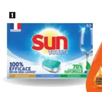 ALDI SUNⓇ TABLETTES LAVE-VAISSELLE TOUT EN 1 ECOLABEL offre
