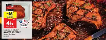 ALDI 4 CÔTES DE PORC(A) offre