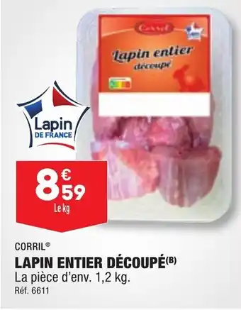 ALDI LAPIN ENTIER DÉCOUPÉ (B) offre