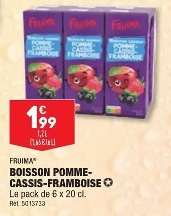 ALDI BOISSON POMME-CASSIS-FRAMBOISE offre