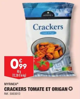 ALDI CRACKERS TOMATE ET ORIGAN offre