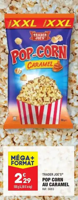 ALDI POP CORN AU CARAMEL offre