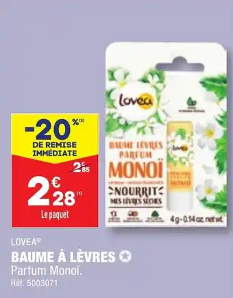 ALDI BAUME À LÈVRES offre