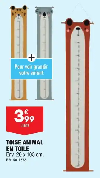 ALDI TOISE ANIMAL EN TOILE offre