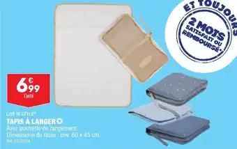 ALDI TAPIS À LANGER offre
