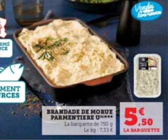 Hyper U BRANDADE DE MORUE PARMENTIERE U****** offre