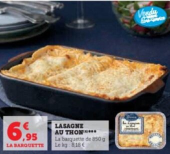 Hyper U LASAGNE AU THON offre